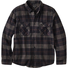 Brixton Bowery L/S Flannel Shirt - Black/Charcoal/Black