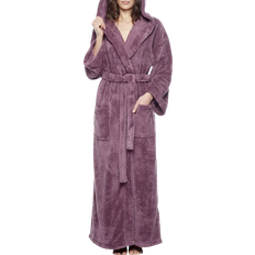 Women Robes Arus Premium Fleece Full Length Bathrobe - Plum