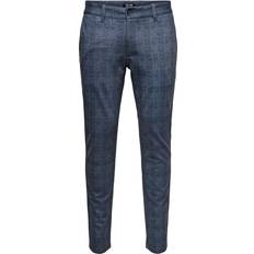 Only & Sons OnsMark Check Pants Blå