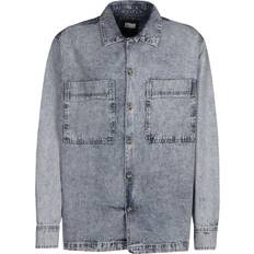 Urban Classics Men's Oversized Denim Shirt, Stone Washed