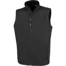 Result Echter Recycelter Softshell-Bodywarmer - Blau/Schwarz