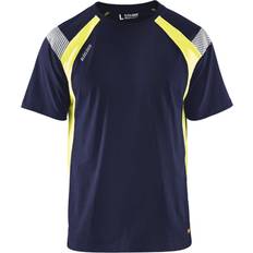 Arbetsöverdelar Blåkläder 3332 T-shirt - Navy Blue/Hi-vis Yellow