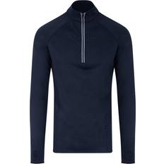 Argento Polos Top con mezza zip da uomo Cool-Flex di AWDis Just Cool - Grigio/Blu/Nero