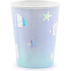 PartyDeco Narwhal, Pappmuggar 6-pack