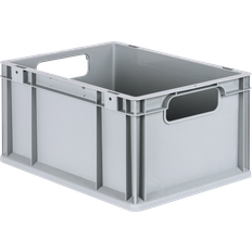 Diesella Lagerkasse grå plast 400×300×220 mm, åbne greb