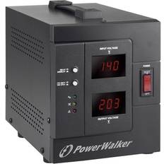 BlueWalker PowerWalker AVR 2000 SIV FR Spänningsregulator 110 280 V 2 AC-utgång(ar) Svart