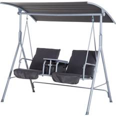 Outdoor sofa table OutSunny 2-Seater Swing Chair w/ Table