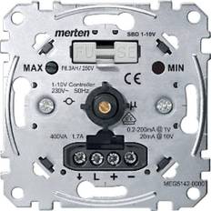 Segnalatori luminosi Merten MEG5142-0000 Dimmer da incasso Adatto per lampadina: Lampadina fluorescente Alluminio