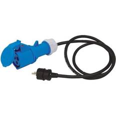 adaptorkabel, CEE- og DK-stik, 2 m