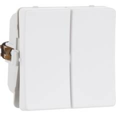Schneider Electric Afbryder Dobbelt (Krone) Hvid