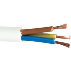 H05vv f Kabel PVC H05VV-F, Hvid,H05VV-F