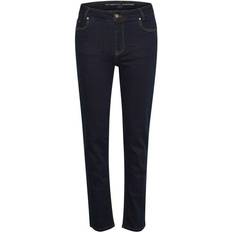 My Essential Wardrobe The Celina High Straight Jeans DARK WASH