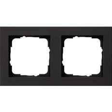 Gira 2-modul ramme E2 i sort mat