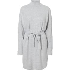 Noisy May NMCity Ava L/S Short Dress - Grigio