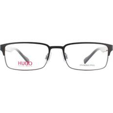 HUGO BOSS Glasses & Reading Glasses HUGO BOSS Hugo Boss By Rectangular Matte Black and Dark Ruthenium One Size