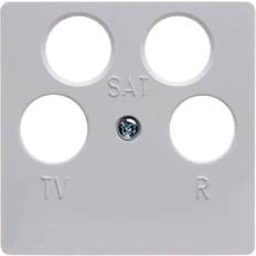 Ethernet-, Daten- & Telefonsteckdosen Berker Hager Polo Antenna socket cover white 14841909