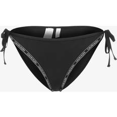 Polyester Bikiniunderdeler Calvin Klein String Side Tie Bikini Bottom - Black