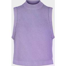 Vest strik dame Pieces strik vest lavendel (voksen)