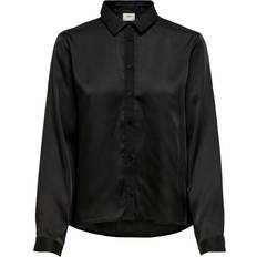 Pink - Women Shirts Emporio Armani Women's long-sleeve satin shirt, Black