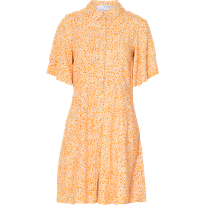 Paitamekko - Vaaleanpunainen Mekot Selected Femme Slfjalina 2/4 Short Shirt Dress Hverdagskjoler