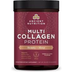 Protein Powders Ancient Nutrition Multi Collagen Protein Beauty plus Sleep Vanilla Chai 16.5 oz