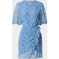 NA-KD NA-KD frill detail mini dress in floral print