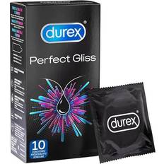 Préservatifs Durex Perfect Gliss Extra Lubrification Bo&icirc te de 10 Transparent