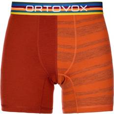 Arancione Intimo maschile Ortovox Thermal Underwear 185 Rock'N'Wool Boxer Just