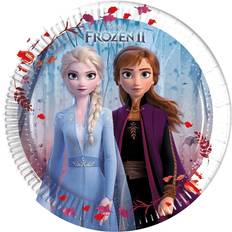 Frozen Platos, Tazas y Cubiertos Disney Frozen Pack 8 platos de papel Frozen II