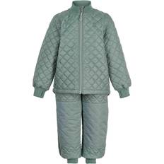 6-9M Vinterset Barnkläder Mikk-Line Basic Thermal Set - Chinois Green (4205)