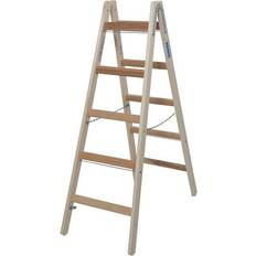 Krause Trappstege Stabilomat Dubbelsidig Trä 2X5 Steg 1,5M