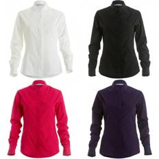 Kustom Kit Camisa De Manga Larga Ajustada Con Cuello Mandarén - Mujer/Se'Ora