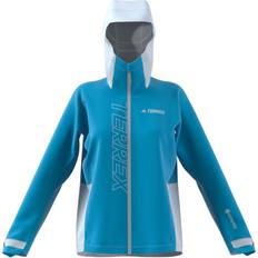 Dame - Rosa Regnjakker & Regnkåper Adidas Terrex Gore-Tex Paclite Rain Jacket - Blue