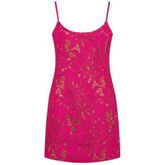 Hemdjurk - Wit Jurken Michael Kors Palm Lace Slip Dress - Pink