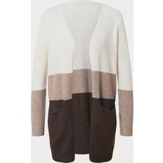 Only Queen l/s Long Cardigan Knit Whitecap Gray Woodsmoke Chicory Coffee