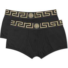 Versace Greek Logo Waistband Boxer Trunk 2-pack - Black/Gold