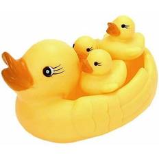 Jouets de bain Softee Jouets de bain en forme de famille de canards en caoutchouc Jaune