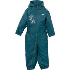 Paars Regenoveralls Trespass Waterdicht Regenpak Voor Baby's Van Unisex - Marineblauw