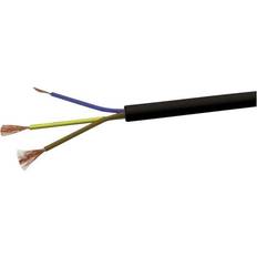 VOKA Kabelwerk H05VVF3X1 Flexible cable H03VV-F 3 x 1 mm² Black 100 m