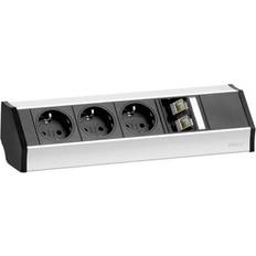 Evoline Elektroartikel Evoline 93600023 Power strip (w/o switch) 3x Black, Silver PG connector 1 pc(s)