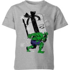 Marvel The Incredible Hulk Christmas Present Kids' Christmas T-Shirt 11-12