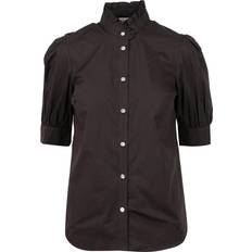 Michael Kors Shirt with standing collar Sort, Dame