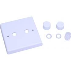 2-Gang Matrix Kit For Rotary Dimmers White Plastic