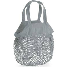Netztragetaschen Westford Mill Mini-Mesh Einkaufstasche aus Bio Baumwolle - Grau