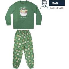 Verde Ropa de dormir Pijama Largo Single Jersey The Mandalorian The Child - Color Verde