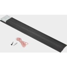 Black Tents HI-GEAR HI-GEAR Fibreglass Replacement Pole Kit 9 Section 9.6mm, Black