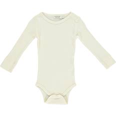 MarMar Copenhagen Børnetøj MarMar Copenhagen Plain Body LS Bodystocking, Off 9M/74