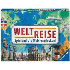 Gesellschaftsspiele Ravensburger 26888 Weltreise- Familienklassiker ab 8 Jahren Gesellschaftsspiel, Reise einmal um die Welt, Reiseplanung für bis zu 6 Spieler über 170 Städte