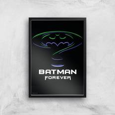 Warner Bros Batman Forever Giclee Print A3 Black Frame Framed Art