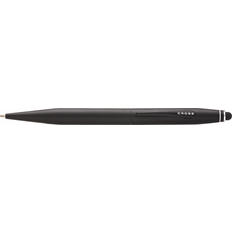 Cross Balpennen Cross Tech2 Refillable Retractable Plastic Ballpoint Pen with Stylus, Medium Ballpoint, includes Premium Gift Box and Black Cartridge, 1 Pack, Satin Black (AT0652-1)